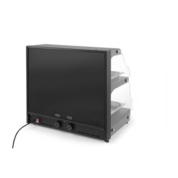 Hendi Warmhaltevitrine mit Quarzheizung, 2 Regalböden, 230V/560W, 650x485x(H)630mm 4 Hendi Warmhaltevitrine mit Quarzheizung, 2 Regalböden, 230V/560W, 650x485x(H)630mm
