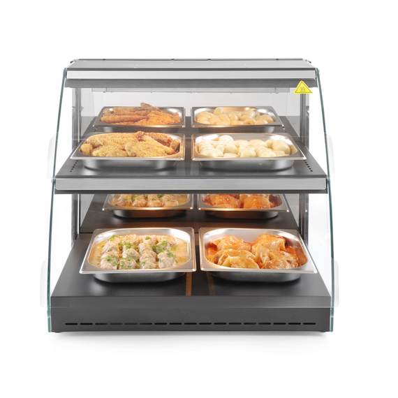 Hendi Warmhaltevitrine mit Quarzheizung, 2 Regalböden, 230V/560W, 650x485x(H)630mm 1 Hendi Warmhaltevitrine mit Quarzheizung, 2 Regalböden, 230V/560W, 650x485x(H)630mm