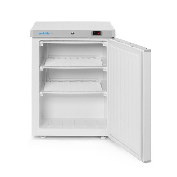 Arktic Gefrierschrank in weiß lackiertem Stahlgehäuse, Budget Line, Weiß, 220-240V/111W, 589x655x(H)838mm 2 Arktic Gefrierschrank in weiß lackiertem Stahlgehäuse, Budget Line, Weiß, 220-240V/111W, 589x655x(H)838mm