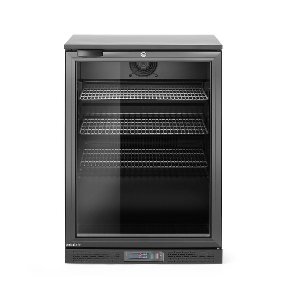 Arktic Bar-Kühlschrank eintürig, 105L, Schwarz, 220-240V/120W, 600x530x(H)870mm Arktic Bar-Kühlschrank eintürig, 105L, Schwarz, 220-240V/120W, 600x530x(H)870mm
