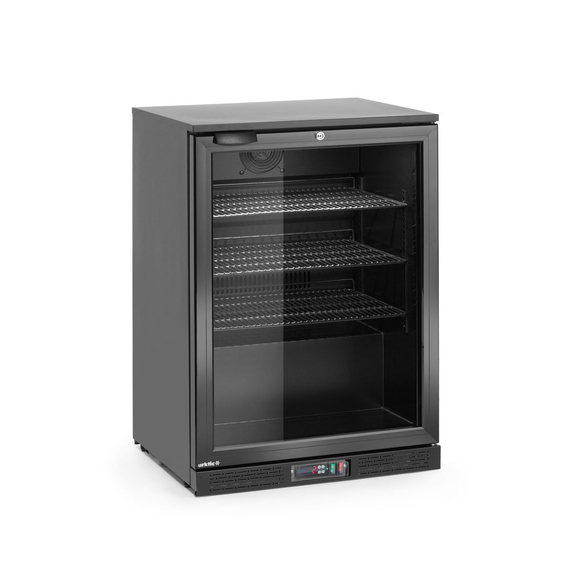 Arktic Bar-Kühlschrank eintürig, 105L, Schwarz, 220-240V/120W, 600x530x(H)870mm 1 Arktic Bar-Kühlschrank eintürig, 105L, Schwarz, 220-240V/120W, 600x530x(H)870mm