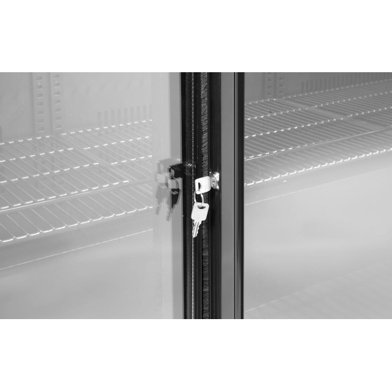 Arktic Bar-Kühlschrank mit zwei Schiebetüren, 158L, Schwarz, 220-240V/160W, 900x520x(H)870mm 3 Arktic Bar-Kühlschrank mit zwei Schiebetüren, 158L, Schwarz, 220-240V/160W, 900x520x(H)870mm