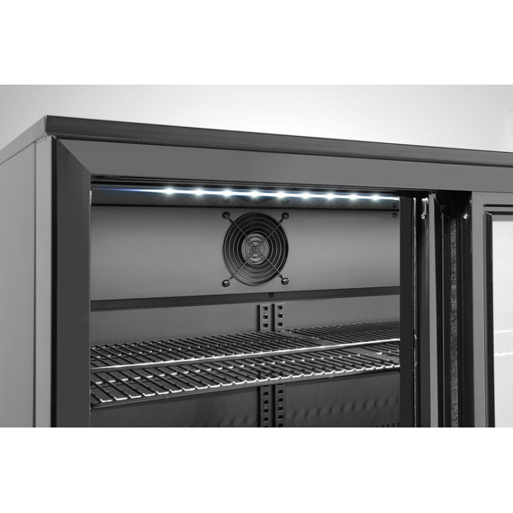 Arktic Bar-Kühlschrank mit zwei Schiebetüren, 158L, Schwarz, 220-240V/160W, 900x520x(H)870mm 2 Arktic Bar-Kühlschrank mit zwei Schiebetüren, 158L, Schwarz, 220-240V/160W, 900x520x(H)870mm