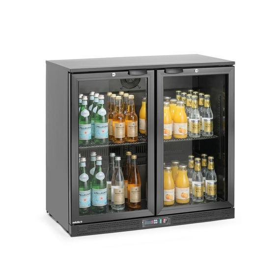 Arktic Bar-Kühlschrank mit doppelter Tür, 158L, Schwarz, 220-240V/160W, 900x530x(H)870mm 4 Arktic Bar-Kühlschrank mit doppelter Tür, 158L, Schwarz, 220-240V/160W, 900x530x(H)870mm