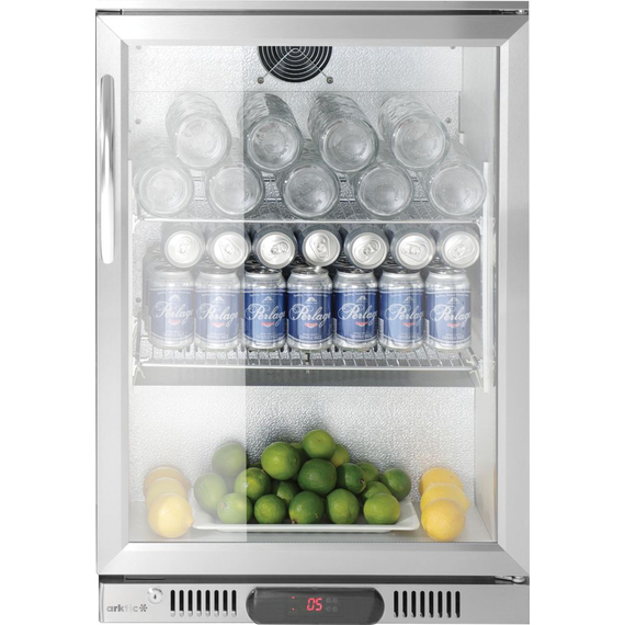 Arktic Bar-Kühlschrank mit 1 Tür, 75L, Silber, 220-240V/120W, 530x500x(H)840mm Arktic Bar-Kühlschrank mit 1 Tür, 75L, Silber, 220-240V/120W, 530x500x(H)840mm