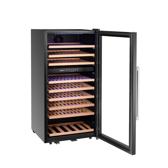 Arktic Weinkühler, 2 Zonen, 91 Flaschen, 230L, Schwarz, 569x595x(H)1215mm 2 Arktic Weinkühler, 2 Zonen, 91 Flaschen, 230L, Schwarz, 569x595x(H)1215mm