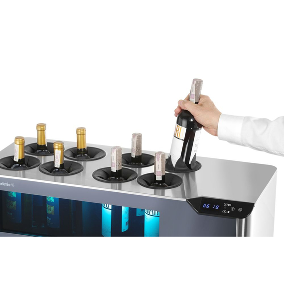 Arktic Theken-Weinkühler Cellar, 2 Zonen, Schwarz, 220-240V/60W, 800x350x(H)293mm 2 Arktic Theken-Weinkühler Cellar, 2 Zonen, Schwarz, 220-240V/60W, 800x350x(H)293mm