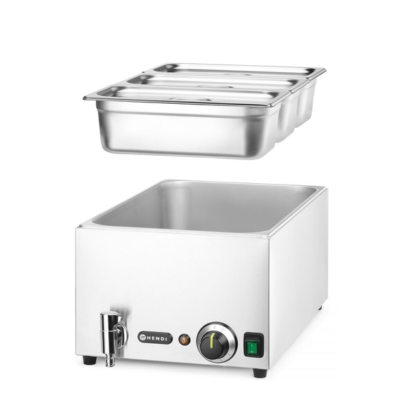 Hendi Wasserbad-Set mit Ablasshahn Ranger, GN 1/1, 230V/1000W, 605x332x(H)242mm 4 Hendi Wasserbad-Set mit Ablasshahn Ranger, GN 1/1, 230V/1000W, 605x332x(H)242mm