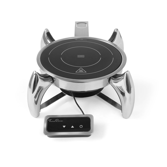 Fine Dine Induktionsheizplatte 800 W, Schwarz, 230V/800W, ⌀245x(H)80mm Fine Dine Induktionsheizplatte 800 W, Schwarz, 230V/800W, ⌀245x(H)80mm