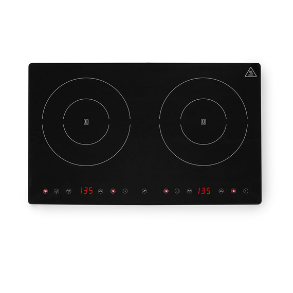 Hendi Induktionskocher doppelt Kitchen Line, Kitchen Line, 230V/3500W, 608x405x(H)54mm Hendi Induktionskocher doppelt Kitchen Line, Kitchen Line, 230V/3500W, 608x405x(H)54mm