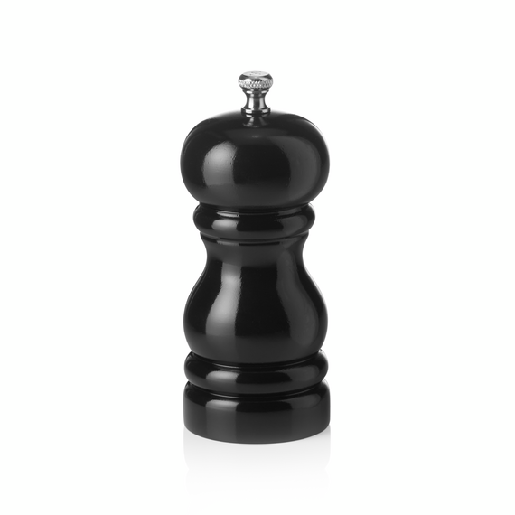 Was Germany Salzmühle mit Keramikmahlwerk CLASSIC MILL, Höhe 11 cm, schwarz glänzend, Holz Was Germany Salzmühle mit Keramikmahlwerk CLASSIC MILL, Höhe 11 cm, schwarz glänzend, Holz