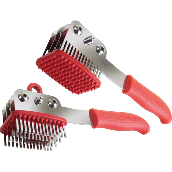 Fleischklopfer, Griff rot, 56 Stechhilfen Fleischklopfer, Griff rot, 56 Stechhilfen