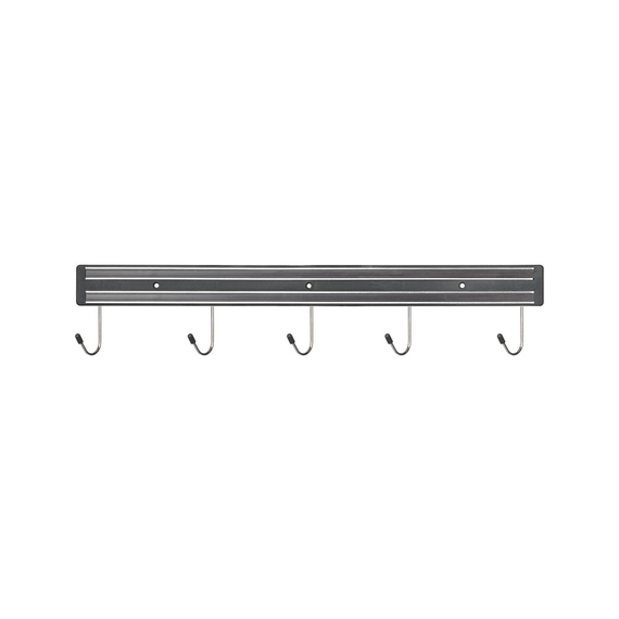 Magnet-Messerhalter mit 5 Haken, L. 450 mm Magnet-Messerhalter mit 5 Haken, L. 450 mm