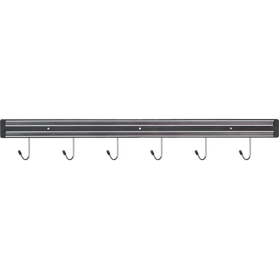 Magnet-Messerhalter mit 6 Haken, L. 600 mm Magnet-Messerhalter mit 6 Haken, L. 600 mm