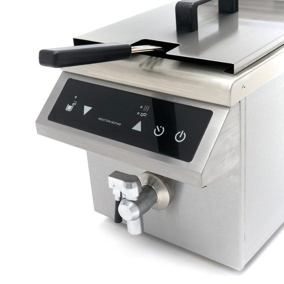 Maxima Gastro Fritteuse - 8 l - 1 Körb - Induktion - mit Ablasshahn 8 Maxima Gastro Fritteuse - 8 l - 1 Körb - Induktion - mit Ablasshahn