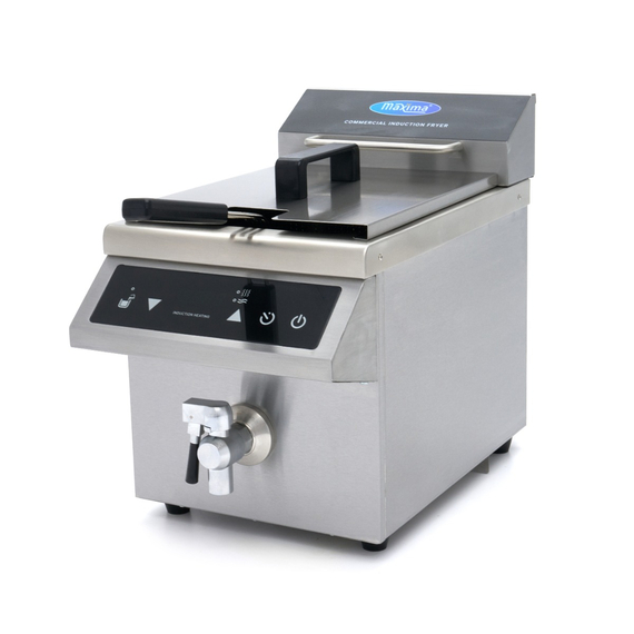 Maxima Gastro Fritteuse - 8 l - 1 Körb - Induktion - mit Ablasshahn Maxima Gastro Fritteuse - 8 l - 1 Körb - Induktion - mit Ablasshahn