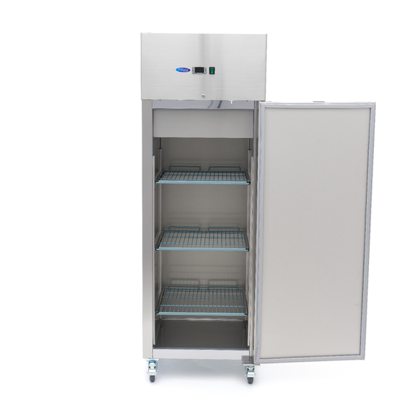 Maxima Gastro Kühlschrank - 400 l - 3 Einstellbare Regale - Rostfreier Stahl - auf Rädern 3 Maxima Gastro Kühlschrank - 400 l - 3 Einstellbare Regale - Rostfreier Stahl - auf Rädern