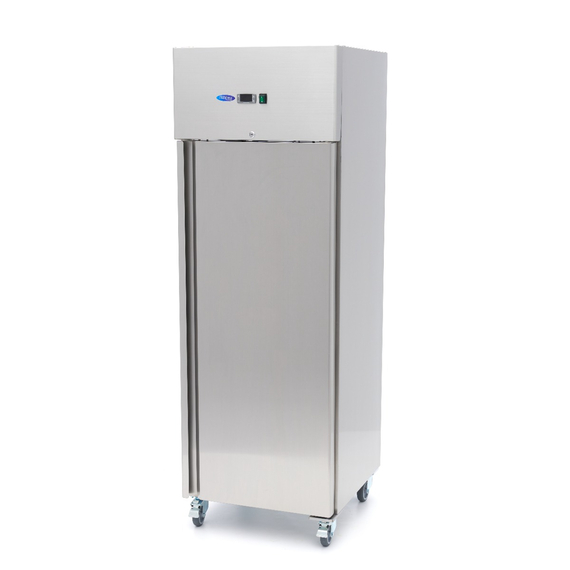 Maxima Gastro Kühlschrank - 400 l - 3 Einstellbare Regale - Rostfreier Stahl - auf Rädern 4 Maxima Gastro Kühlschrank - 400 l - 3 Einstellbare Regale - Rostfreier Stahl - auf Rädern