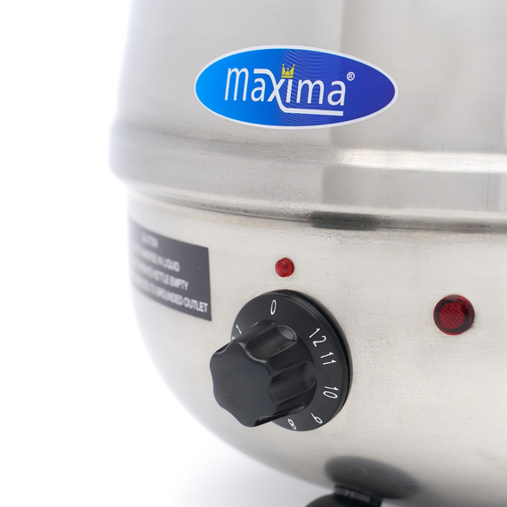Maxima Gastro Suppenkessel - 10 l - Herausnehmbarer Innentopf - Edelstahl - mit Löffelaussparung 7 Maxima Gastro Suppenkessel - 10 l - Herausnehmbarer Innentopf - Edelstahl - mit Löffelaussparung