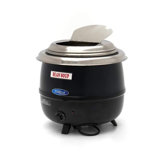Maxima Gastro Suppenkessel – 13 l – Herausnehmbarer Innentopf – mit integriertem Deckelklappfach & Löffelaussparung Maxima Gastro Suppenkessel – 13 l – Herausnehmbarer Innentopf – mit integriertem Deckelklappfach & Löffelaussparung