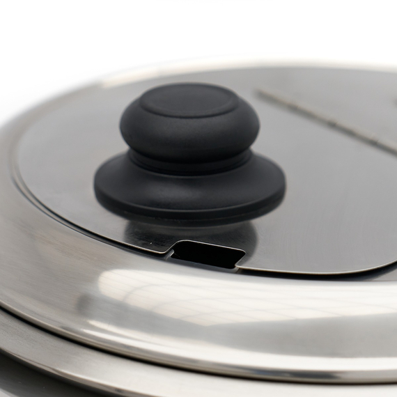 Maxima Gastro Suppenkessel – 13 l – Herausnehmbarer Innentopf – mit integriertem Deckelklappfach & Löffelaussparung 6 Maxima Gastro Suppenkessel – 13 l – Herausnehmbarer Innentopf – mit integriertem Deckelklappfach & Löffelaussparung