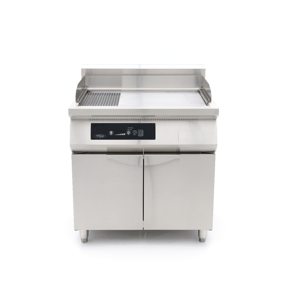 Maxima Gastro Induktions-Grillplatte 700 - Glatt & Gerillt - 10.000 W - Doppel - Mit Untergestell 2 Maxima Gastro Induktions-Grillplatte 700 - Glatt & Gerillt - 10.000 W - Doppel - Mit Untergestell