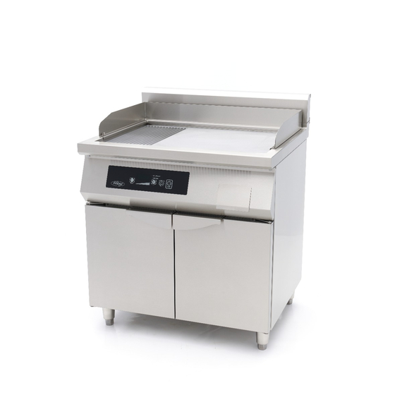 Maxima Gastro Induktions-Grillplatte 700 - Glatt & Gerillt - 10.000 W - Doppel - Mit Untergestell 3 Maxima Gastro Induktions-Grillplatte 700 - Glatt & Gerillt - 10.000 W - Doppel - Mit Untergestell