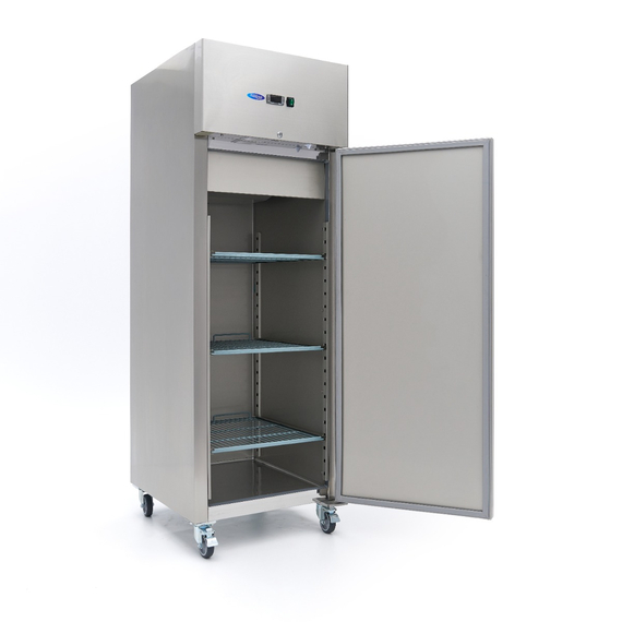 Maxima Gastro Kühlschrank - 600 l - 3 Einstellbare Regale (2/1 GN) - Rostfreier Stahl - auf Rädern 5 Maxima Gastro Kühlschrank - 600 l - 3 Einstellbare Regale (2/1 GN) - Rostfreier Stahl - auf Rädern