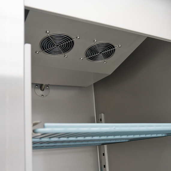 Maxima Gastro Gefrierschrank - 600 l - 3 Einstellbare Regale (2/1 GN) - Rostfreier Stahl - auf Rädern 9 Maxima Gastro Gefrierschrank - 600 l - 3 Einstellbare Regale (2/1 GN) - Rostfreier Stahl - auf Rädern