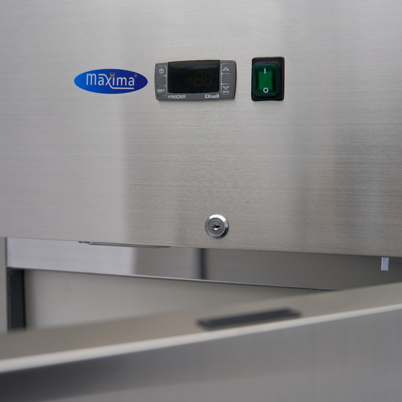 Maxima Gastro Gefrierschrank - 600 l - 3 Einstellbare Regale (2/1 GN) - Rostfreier Stahl - auf Rädern 6 Maxima Gastro Gefrierschrank - 600 l - 3 Einstellbare Regale (2/1 GN) - Rostfreier Stahl - auf Rädern