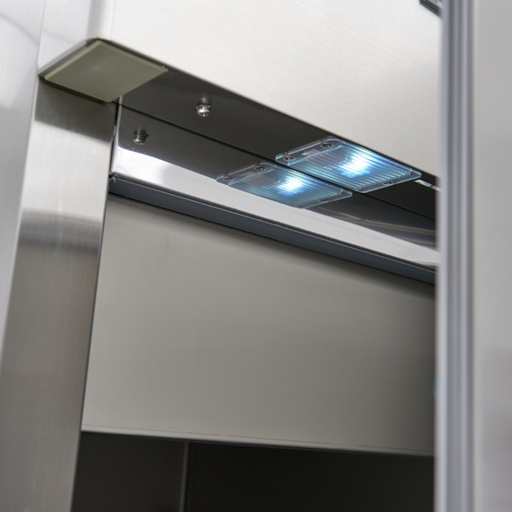 Maxima Gastro Kühlschrank - 600 l - 3 Einstellbare Regale (2/1 GN) - Rostfreier Stahl - auf Rädern 9 Maxima Gastro Kühlschrank - 600 l - 3 Einstellbare Regale (2/1 GN) - Rostfreier Stahl - auf Rädern