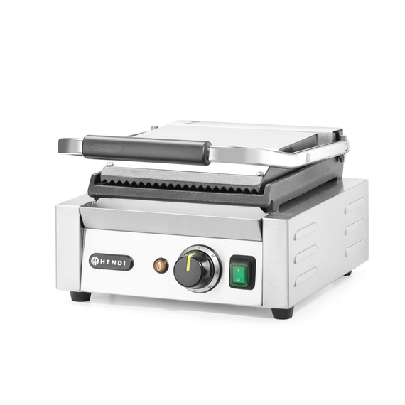 Hendi Kontaktgrill - Einzelversion, oben gerillt, unten glatt, 230V/1800W, 310x375x(H)216mm 3 Hendi Kontaktgrill - Einzelversion, oben gerillt, unten glatt, 230V/1800W, 310x375x(H)216mm