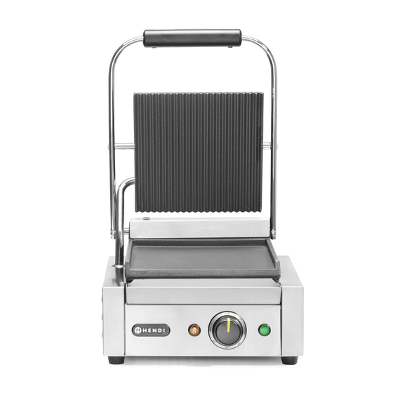 Hendi Kontaktgrill - Einzelversion, oben gerillt, unten glatt, 230V/1800W, 310x375x(H)216mm Hendi Kontaktgrill - Einzelversion, oben gerillt, unten glatt, 230V/1800W, 310x375x(H)216mm
