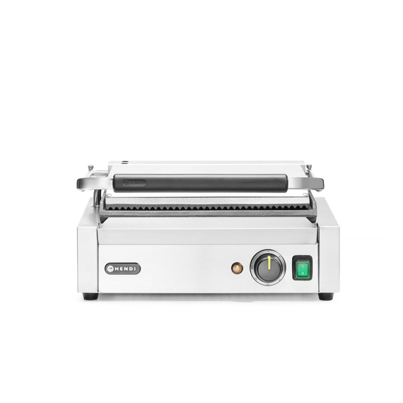Hendi Kontaktgrill - Panini, oben gerillt, unten glatt, 230V/2200W, 430x375x(H)216mm 2 Hendi Kontaktgrill - Panini, oben gerillt, unten glatt, 230V/2200W, 430x375x(H)216mm