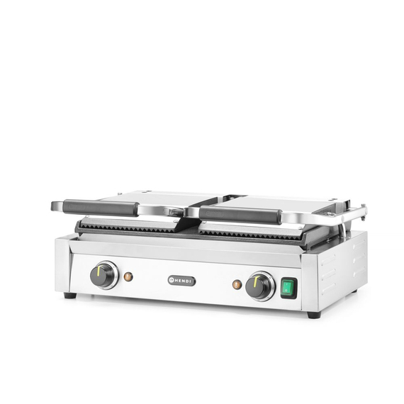 Hendi Kontaktgrill - Doppelversion, oben gerillt, unten glatt, 230V/3600W, 570x375x(H)216mm 4 Hendi Kontaktgrill - Doppelversion, oben gerillt, unten glatt, 230V/3600W, 570x375x(H)216mm