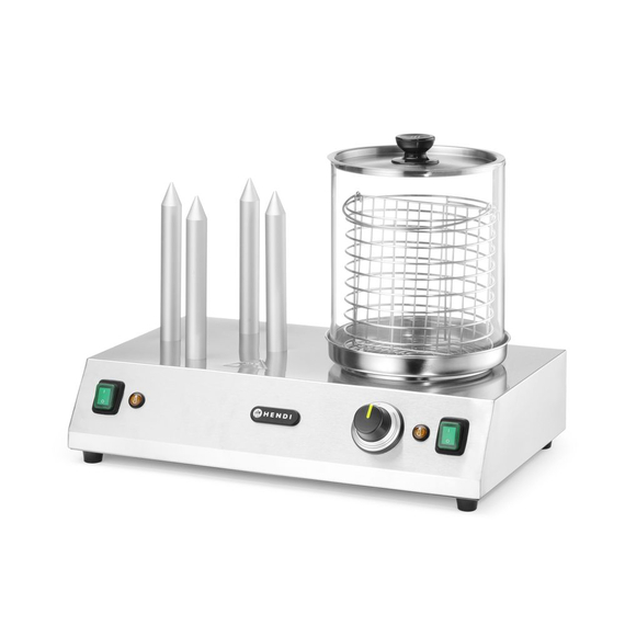 Hendi Würstchen- und Hotdog-Brötchenwärmer, 220-240V/550W, 500x310x(H)395mm 1 Hendi Würstchen- und Hotdog-Brötchenwärmer, 220-240V/550W, 500x310x(H)395mm