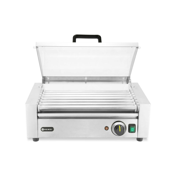 Hendi Rollengrill, 1-Zone mit Energiesparabdeckung, 7 Rollen, 230V/620W, 566x375x(H)259mm Hendi Rollengrill, 1-Zone mit Energiesparabdeckung, 7 Rollen, 230V/620W, 566x375x(H)259mm