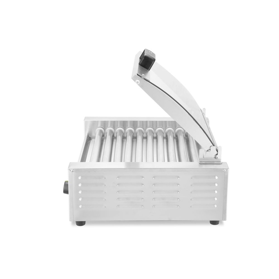 Hendi Rollengrill - 2 Zonen mit Energiesparabdeckung, 11 Rollen, 220-240V/980W, 566x527x(H)259mm 1 Hendi Rollengrill - 2 Zonen mit Energiesparabdeckung, 11 Rollen, 220-240V/980W, 566x527x(H)259mm