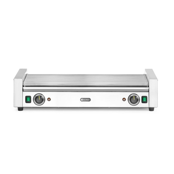 Hendi Rollengrill XL - 2 Zonen, 14 Rollen, Silber, 220-240V/2000W, 732x590x(H)168mm Hendi Rollengrill XL - 2 Zonen, 14 Rollen, Silber, 220-240V/2000W, 732x590x(H)168mm