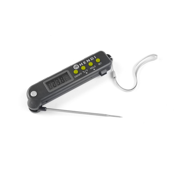 Hendi Thermometer mit einklappbarer Sonde, 160x40x(H)25mm Hendi Thermometer mit einklappbarer Sonde, 160x40x(H)25mm