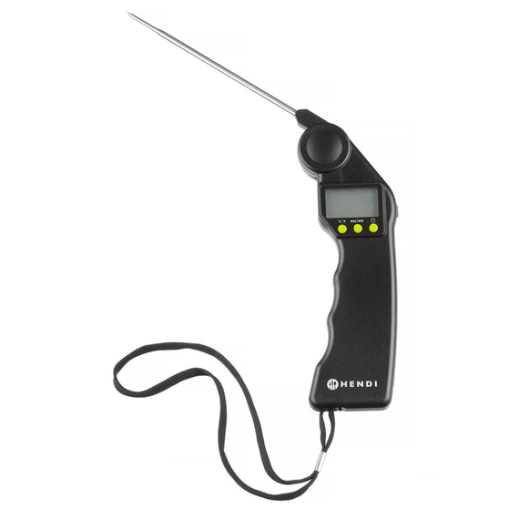 Hendi Digitales Thermometer mit klappbarer Sonde, Schwarz, 160x55x(H)20mm 1 Hendi Digitales Thermometer mit klappbarer Sonde, Schwarz, 160x55x(H)20mm