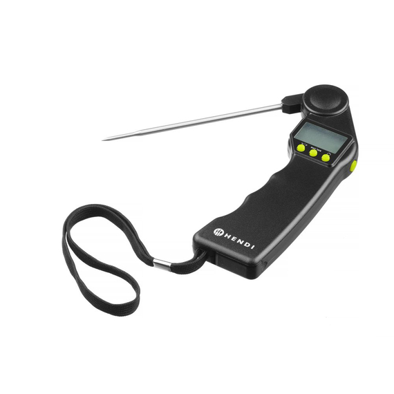 Hendi Digitales Thermometer mit klappbarer Sonde, Schwarz, 160x55x(H)20mm 2 Hendi Digitales Thermometer mit klappbarer Sonde, Schwarz, 160x55x(H)20mm
