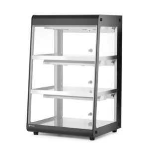 Hendi Beheiztes Thekendisplay, Schwarz, 220-240V/500W, 472x447x(H)775mm
