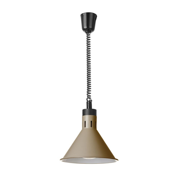 Hendi Höhenverstellbare Wärmelampe, konisch, Beige, 230V/250W, ⌀275x(H)250mm Hendi Höhenverstellbare Wärmelampe, konisch, Beige, 230V/250W, ⌀275x(H)250mm