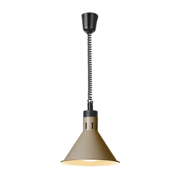 Hendi Höhenverstellbare Wärmelampe, konisch, Beige, 230V/250W, ⌀275x(H)250mm 1 Hendi Höhenverstellbare Wärmelampe, konisch, Beige, 230V/250W, ⌀275x(H)250mm