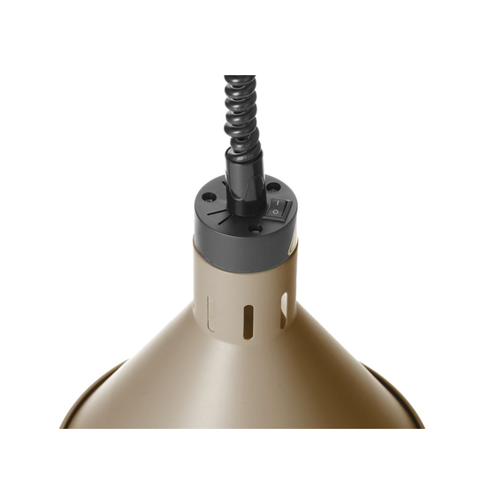 Hendi Höhenverstellbare Wärmelampe, konisch, Beige, 230V/250W, ⌀275x(H)250mm 2 Hendi Höhenverstellbare Wärmelampe, konisch, Beige, 230V/250W, ⌀275x(H)250mm