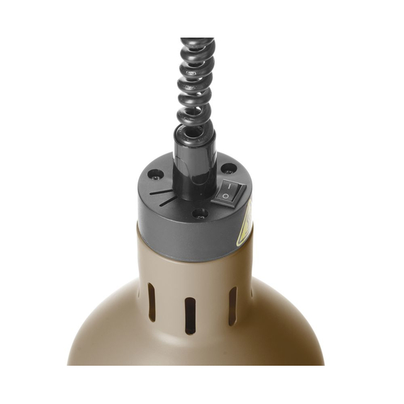 Hendi Höhenverstellbare Wärmelampe, zylinderförmig, Beige, 230V/250W, ⌀175x(H)250mm 2 Hendi Höhenverstellbare Wärmelampe, zylinderförmig, Beige, 230V/250W, ⌀175x(H)250mm