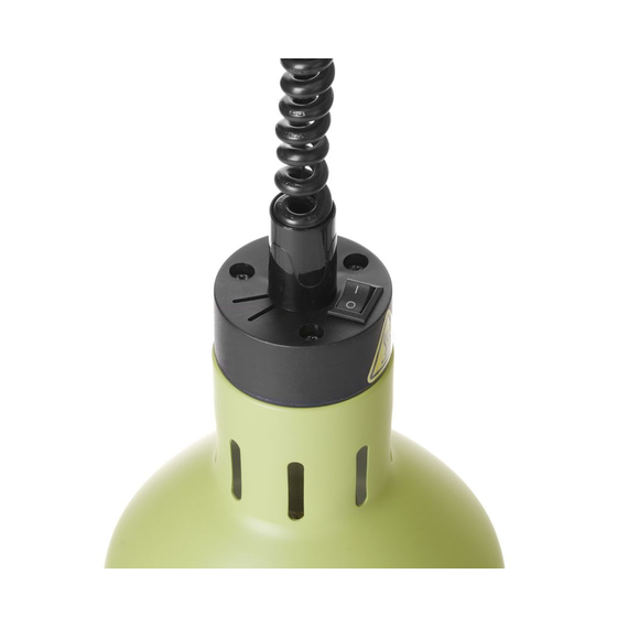 Hendi Höhenverstellbare Wärmelampe, zylinderförmig, Grün, 230V/250W, ⌀175x(H)250mm 3 Hendi Höhenverstellbare Wärmelampe, zylinderförmig, Grün, 230V/250W, ⌀175x(H)250mm