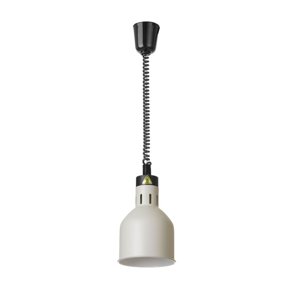 Hendi Höhenverstellbare Wärmelampe, zylinderförmig, Weiß, 230V/250W, ⌀175x(H)250mm Hendi Höhenverstellbare Wärmelampe, zylinderförmig, Weiß, 230V/250W, ⌀175x(H)250mm