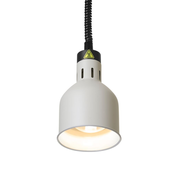 Hendi Höhenverstellbare Wärmelampe, zylinderförmig, Weiß, 230V/250W, ⌀175x(H)250mm 2 Hendi Höhenverstellbare Wärmelampe, zylinderförmig, Weiß, 230V/250W, ⌀175x(H)250mm